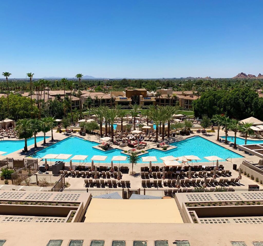 The Phoenician Luxury Hotel & Spa Pool on The Scottsdale Living