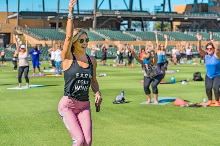 Yoga-in-the-Outfield-at salt river fields Scottsdale