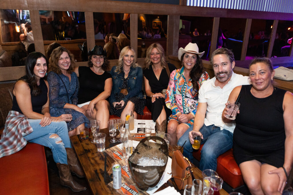 Cowgirl Night at Foley Ranch VIP Booth on The Scottsdale Living