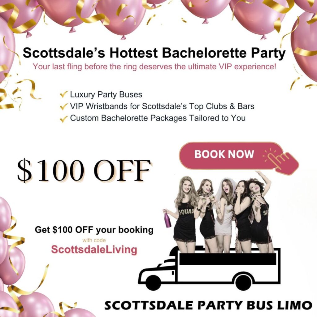 Scottsdale Party Bus & Limo Sidebar Ad on The Scottsdale Living