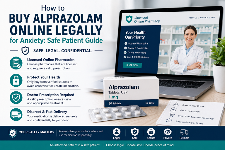 How to Buy Alprazolam Online Legally for Anxiety Safe Patient Guide 768x512